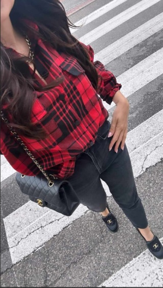 Koszula flanelowa w kratkę czerwona La Milla