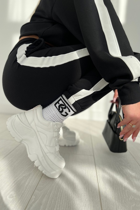 Skarpetki BG LONG czarne logo Brandenburg 36-39