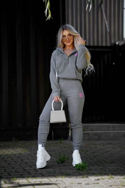 Spodnie dresowe BG COMFY ciemny szary melanż Brandenburg