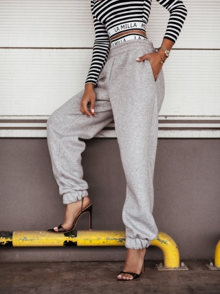Spodnie dresowe szare La Milla