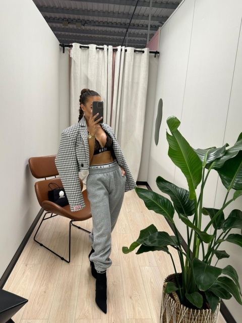 Spodnie dresowe szare La Milla