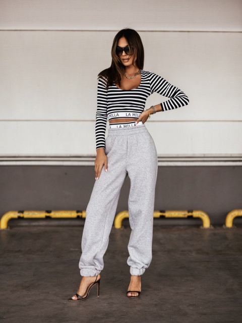 Spodnie dresowe szare La Milla