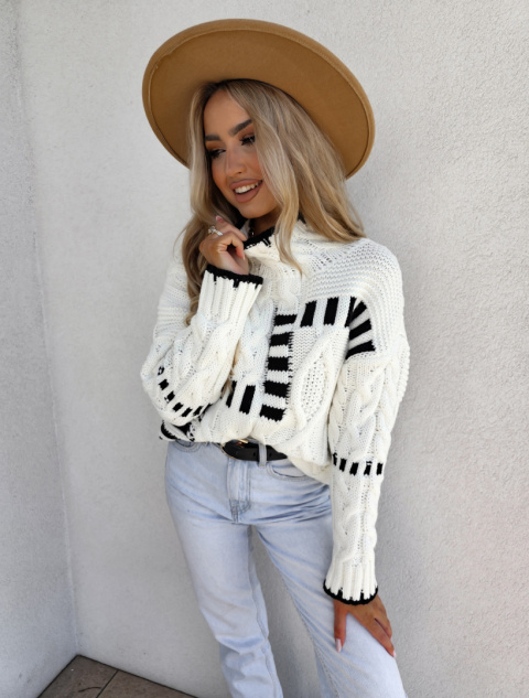 BRAID sweater ecru By Me BRAID sweater ecru By Me