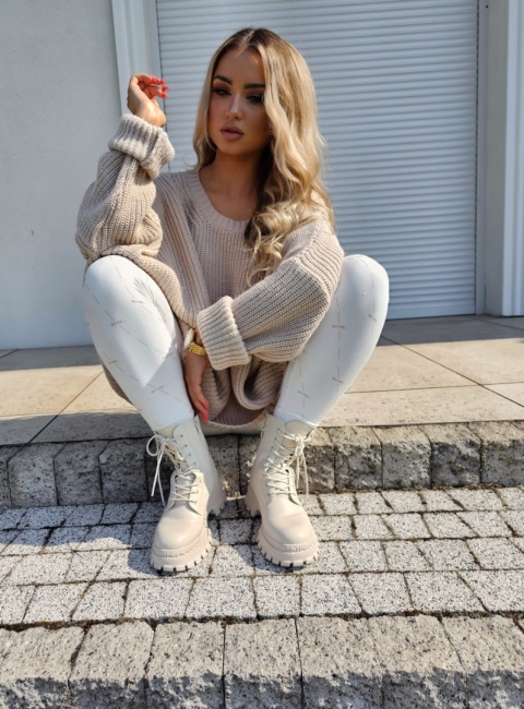 Sweter CLASSIC oversize beż By Me