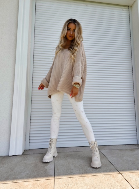 Sweter CLASSIC oversize beż By Me