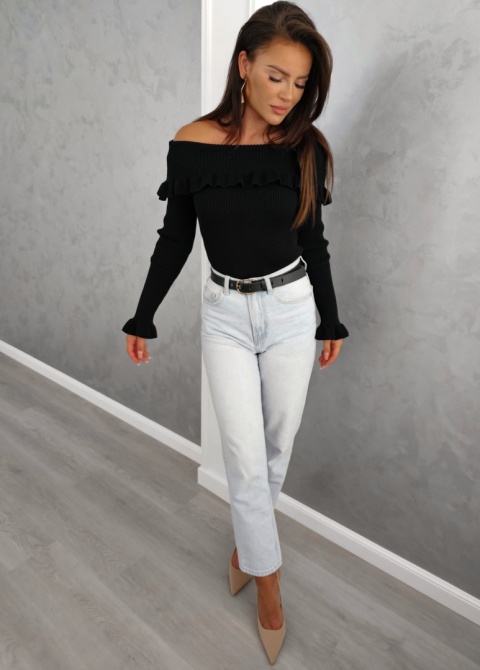 Sweter z kaszmirem ROZENEK – czarny By Me