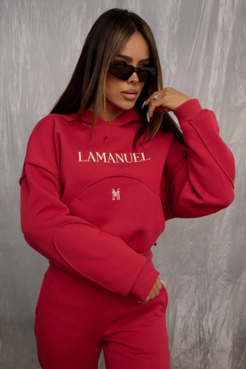 Bluza DOWNTOWN burgund LA MANUEL