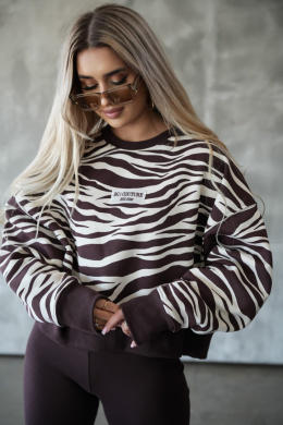 FANTASY print zebra sweatshirt brown vanilla Brandenburg