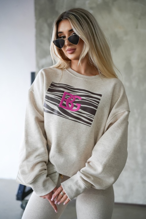 Bluza ICON beż melanż BRANDENBURG COUTURE