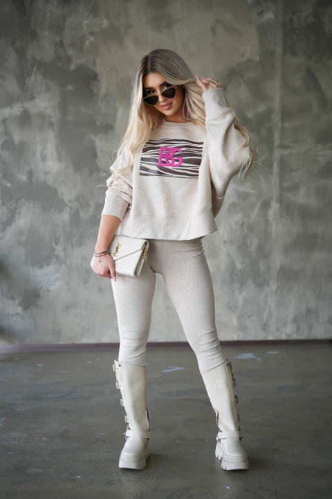 Bluza ICON beż melanż BRANDENBURG COUTURE