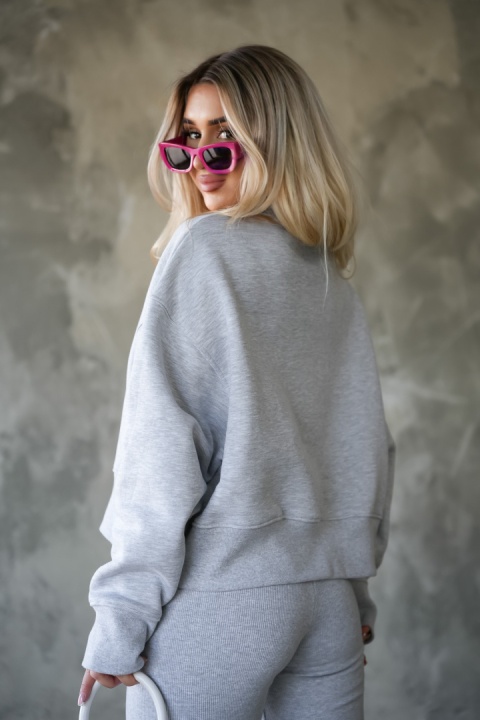 Bluza ICON szary melanż BRANDENBURG COUTURE