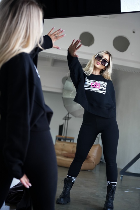 Bluza ICON czarna BRANDENBURG COUTURE