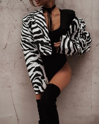 Krótka marynarka oversize Zebra La Milla