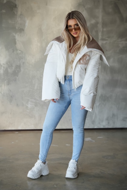 Kurtka BG ICEGIRL biała BRANDENBURG COUTURE