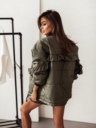 Kurtka bomberka oversize FLAWLESS khaki La Milla