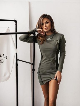 Sukienka SUNNY FALL khaki La Milla