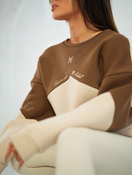 Bluza AVANGARDE czekolada LA MANUEL