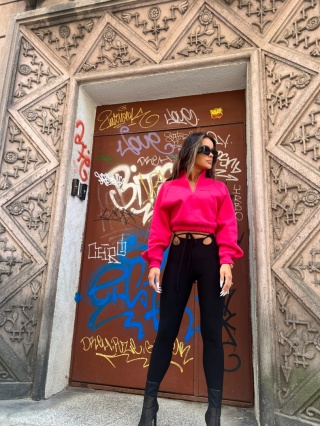 Bluza MINIMAL magenta La Manuel