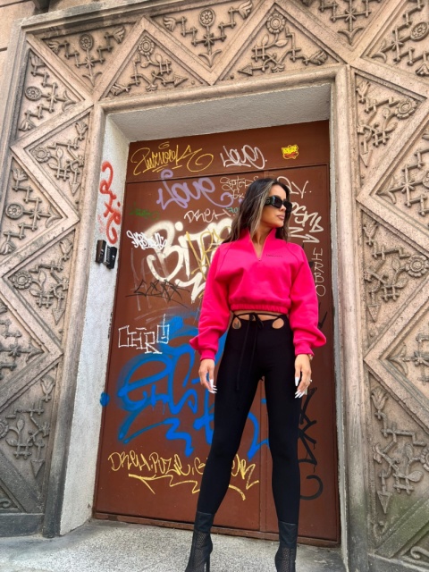 Bluza MINIMAL magenta La Manuel