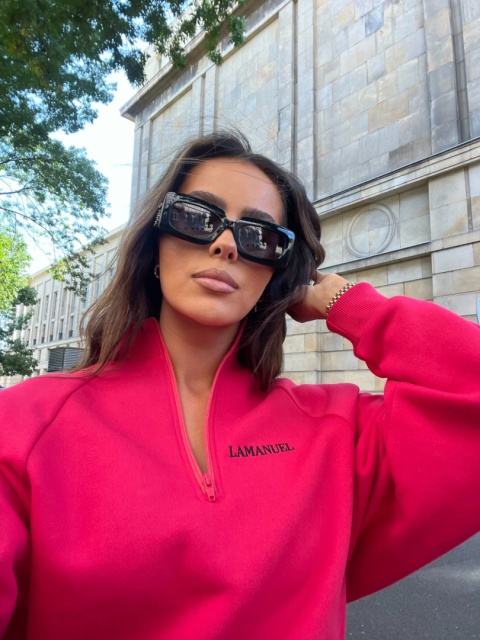 Bluza MINIMAL magenta La Manuel