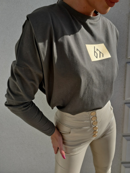 MODIVO longsleeve blouse khaki By Me