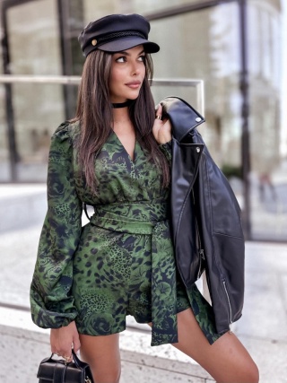 Kombinezon oliwkowo czarny La Milla