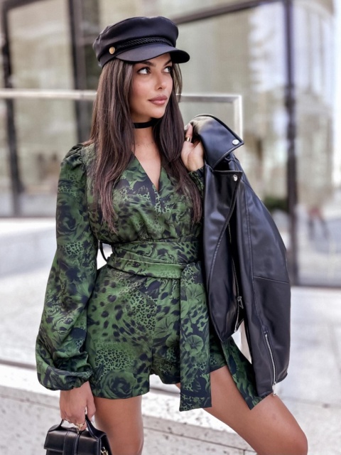 Kombinezon oliwkowo czarny La Milla