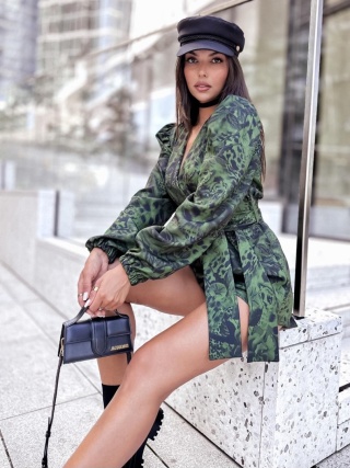 Kombinezon oliwkowo czarny La Milla