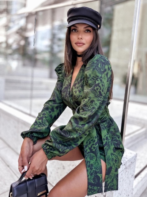 Kombinezon oliwkowo czarny La Milla