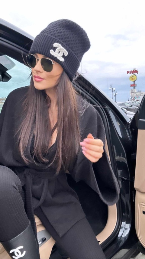 Komplet kimono z legginsami czarne La Milla