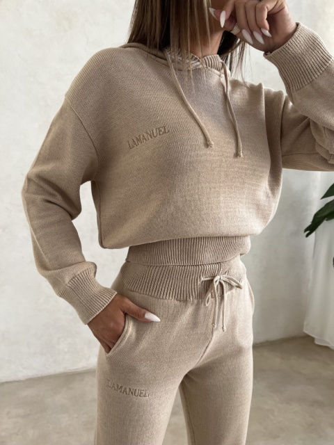 Komplet sweterkowy DAILY DOSE camel La Manuel