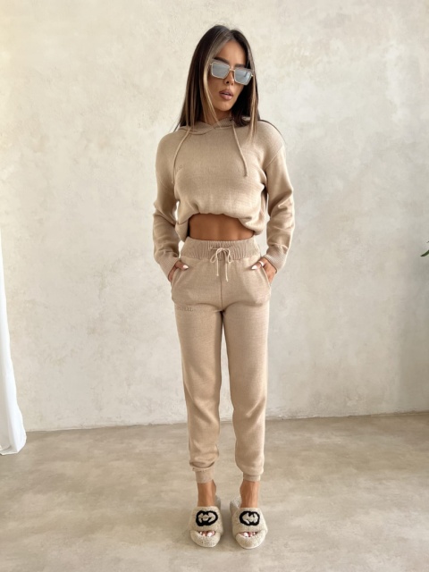 Komplet sweterkowy DAILY DOSE camel La Manuel