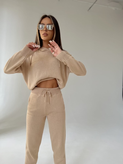 Komplet sweterkowy DAILY DOSE camel La Manuel