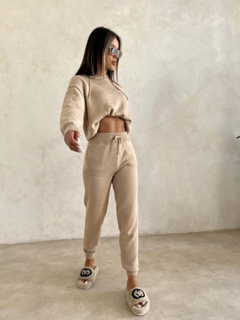 Komplet sweterkowy DAILY DOSE camel La Manuel