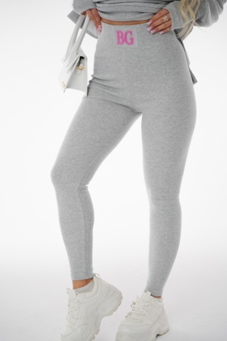 Legginsy PUSH szary melanż Brandenburg Couture