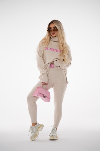 Legginsy PUSH beżowe Brandenburg Couture