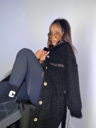 Płaszcz THE SEASON czarny LA MANUEL