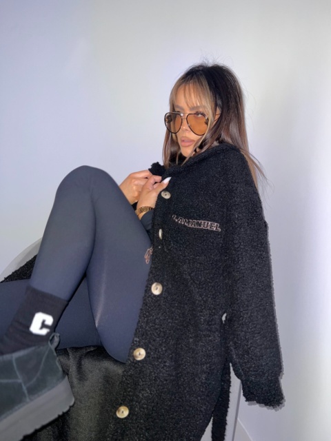 Płaszcz THE SEASON czarny LA MANUEL