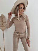 Bluzka modelująca z półgolfem ANASTASIA beżowa - BY ME Bluzka modelująca z półgolfem ANASTASIA beżowa - BY ME