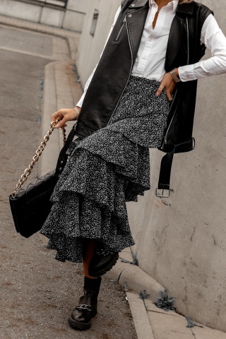 Spódnica szyfonowa SWAN1 - SIMPLICITY