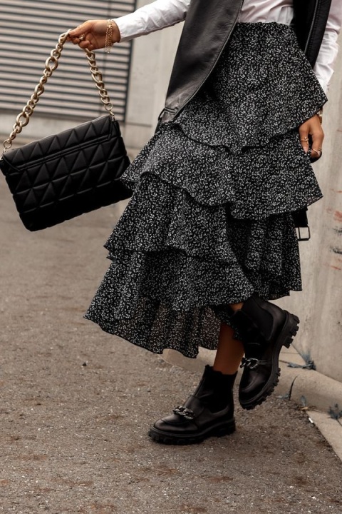 Spódnica szyfonowa SWAN1 - SIMPLICITY