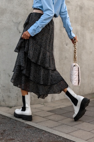 Spódnica szyfonowa SWAN2 - SIMPLICITY