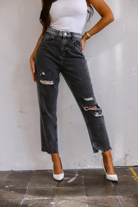 Spodnie jeansowe z dziurami DOUBLE COLOUR - ME GUSTA