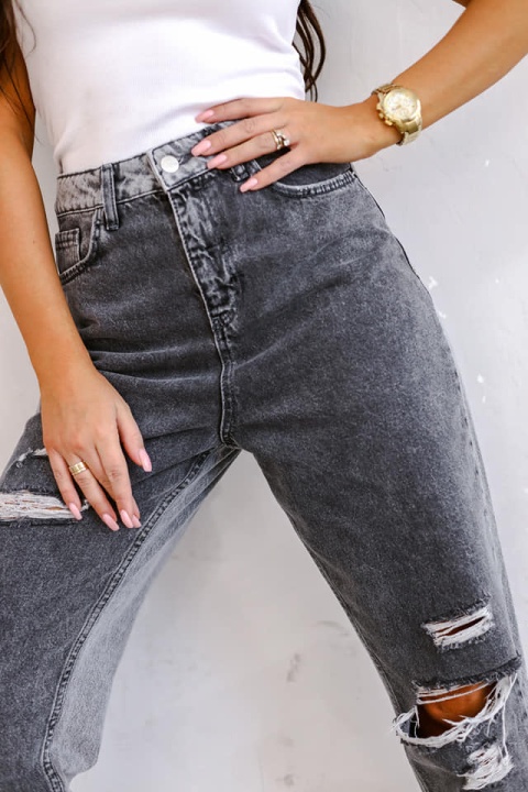 Spodnie jeansowe z dziurami DOUBLE COLOUR - ME GUSTA
