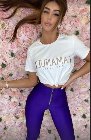 T-shirt LAMANUEL biały - LA MANUEL