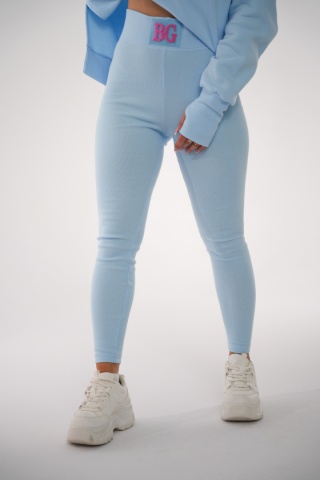 Legginsy PUSH błękitny Brandenburg Couture
