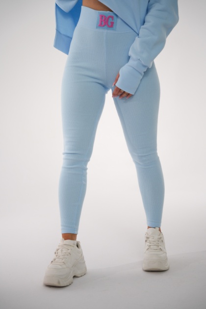 Legginsy PUSH błękitny Brandenburg Couture