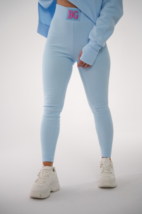 Legginsy PUSH błękitny Brandenburg Couture
