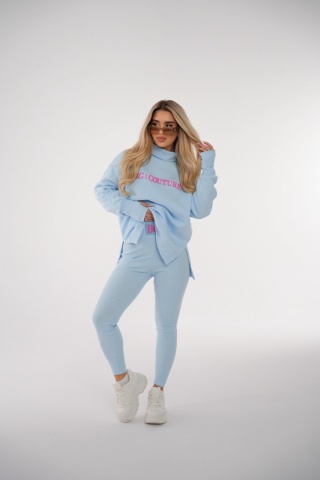 Legginsy PUSH błękitny Brandenburg Couture