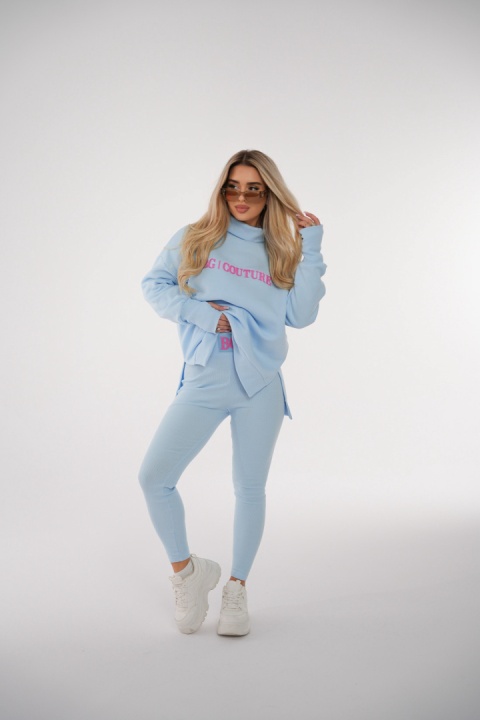 Legginsy PUSH błękitny Brandenburg Couture